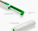SlideStore™ Stone Green Straight Peeler with Retractable Blade