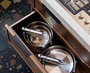 Space Steel Folding Handle 6-Piece Cookware Set