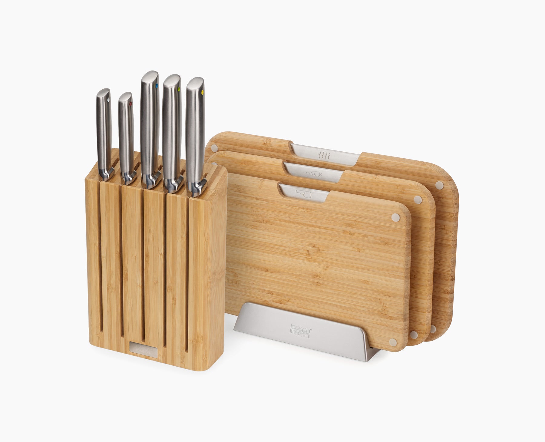2-piece Bamboo Cutting Board &amp; Knives Set