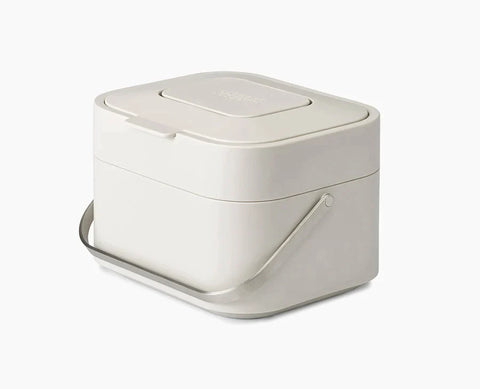 Stack 4L Food Waste Caddy - Stone | Joseph Joseph US