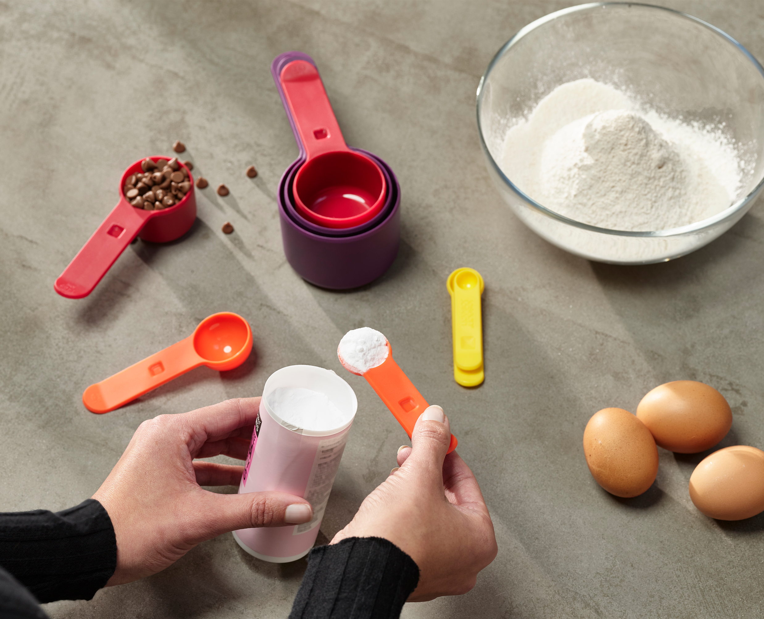 8 Piece Measuring Cups Set And Measuring Spoons Set-nesting