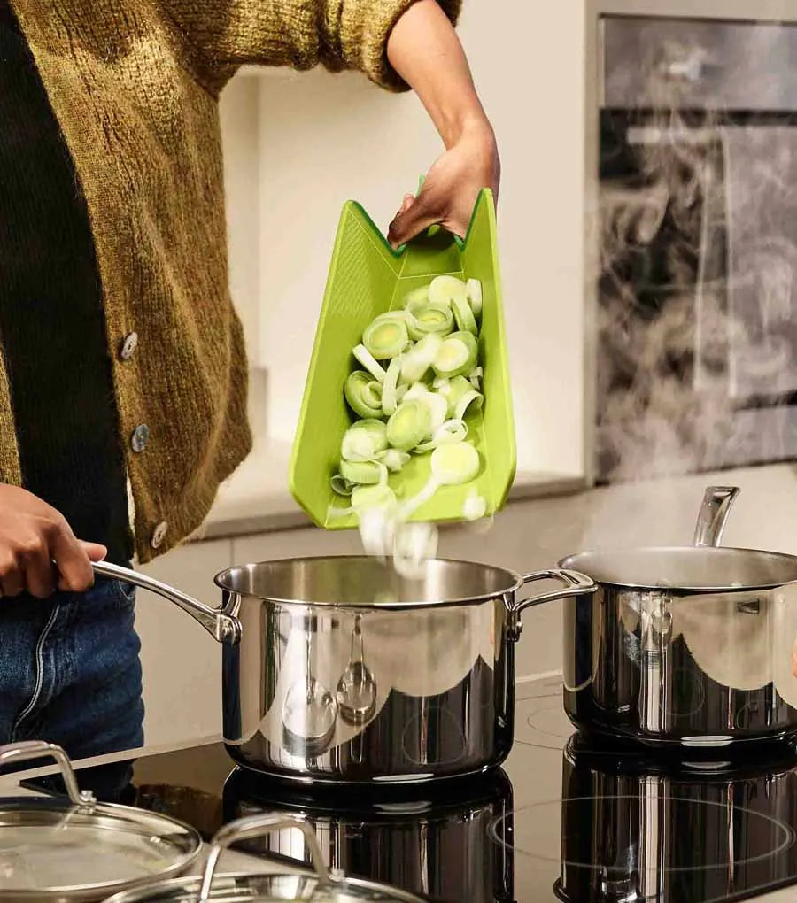 Chop2Pot™ Plus Folding Cutting Board - Green | Joseph Joseph US