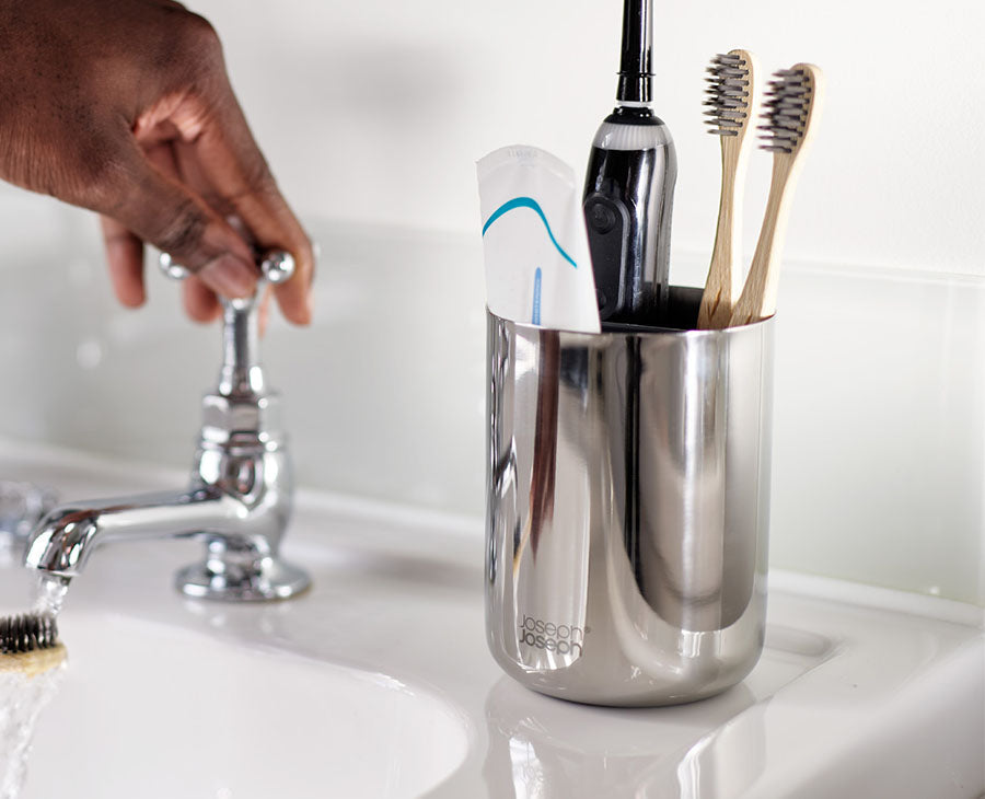 Stainless-steel Toothbrush Caddy