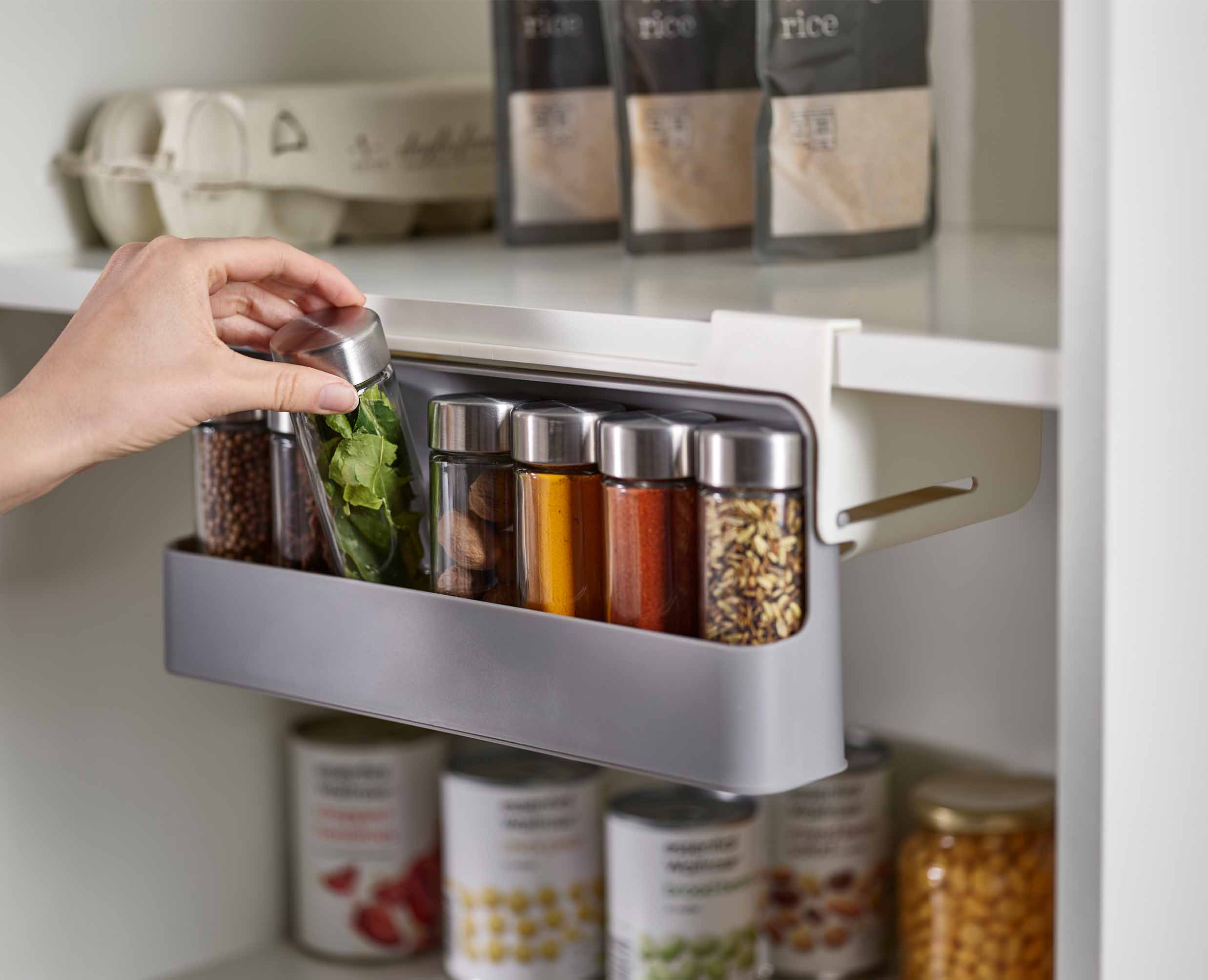 Cupboard spice online shelf