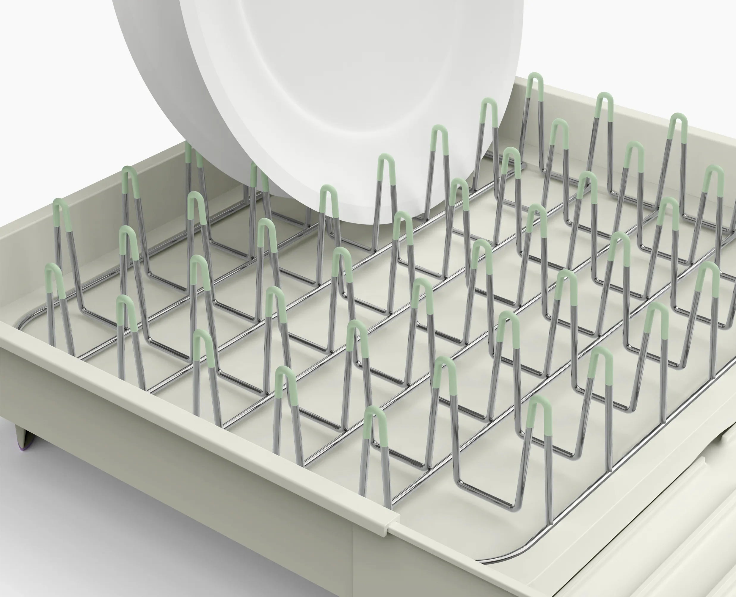 Extend™ Expandable Dish Drainer - Stone-Green