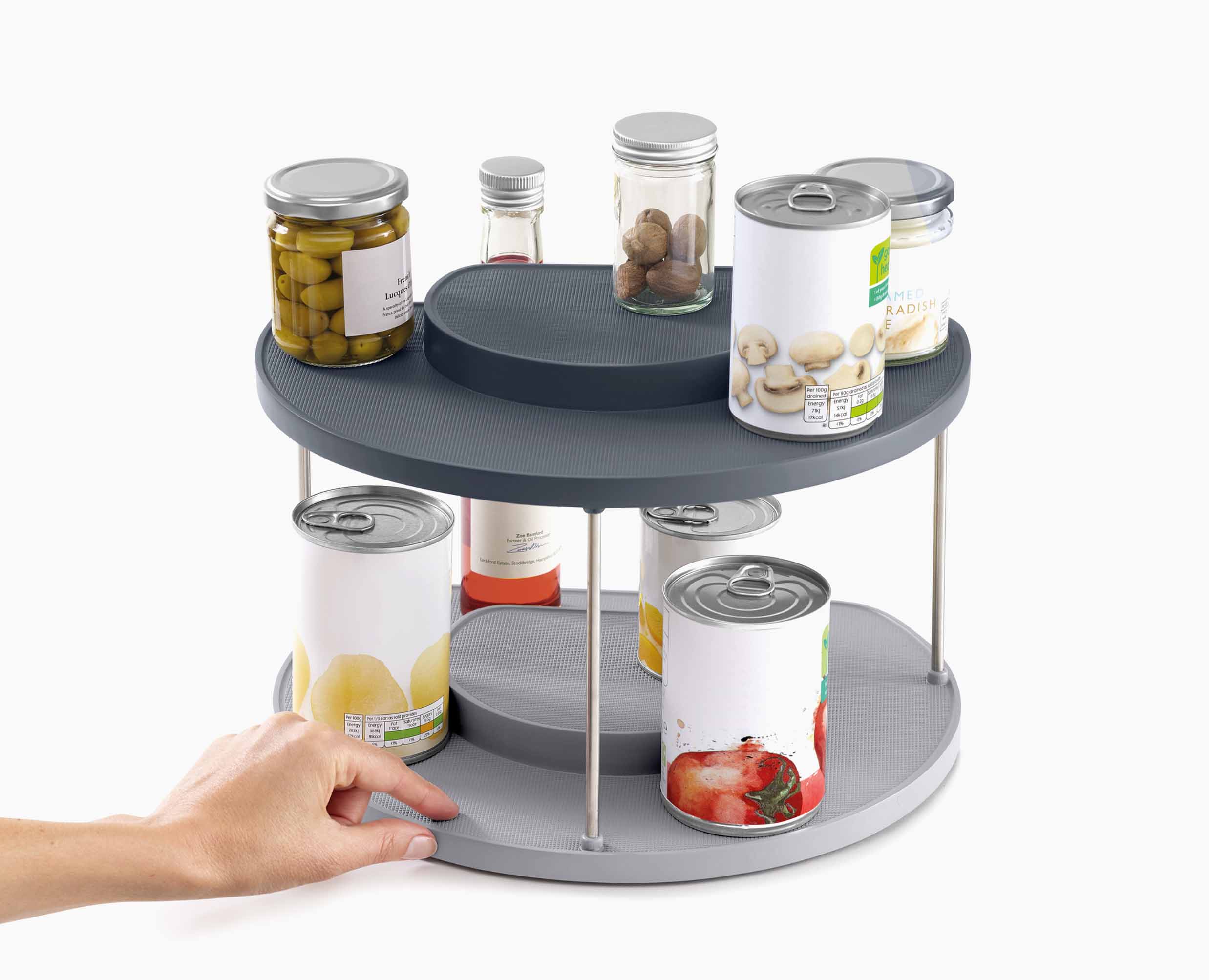 CupboardStore 2 tier Rotating Organizer Joseph Joseph