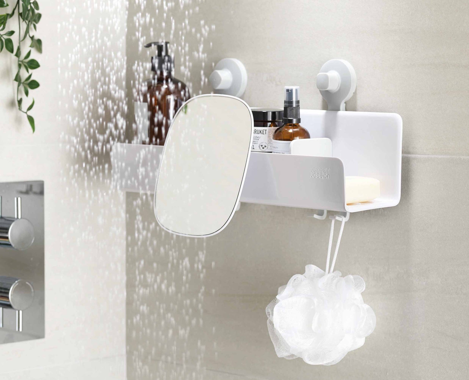 EasyStore™ Large Shower Shelf with Mirror