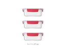 Nest™ Lock 6-piece 1.1L Red Container Set